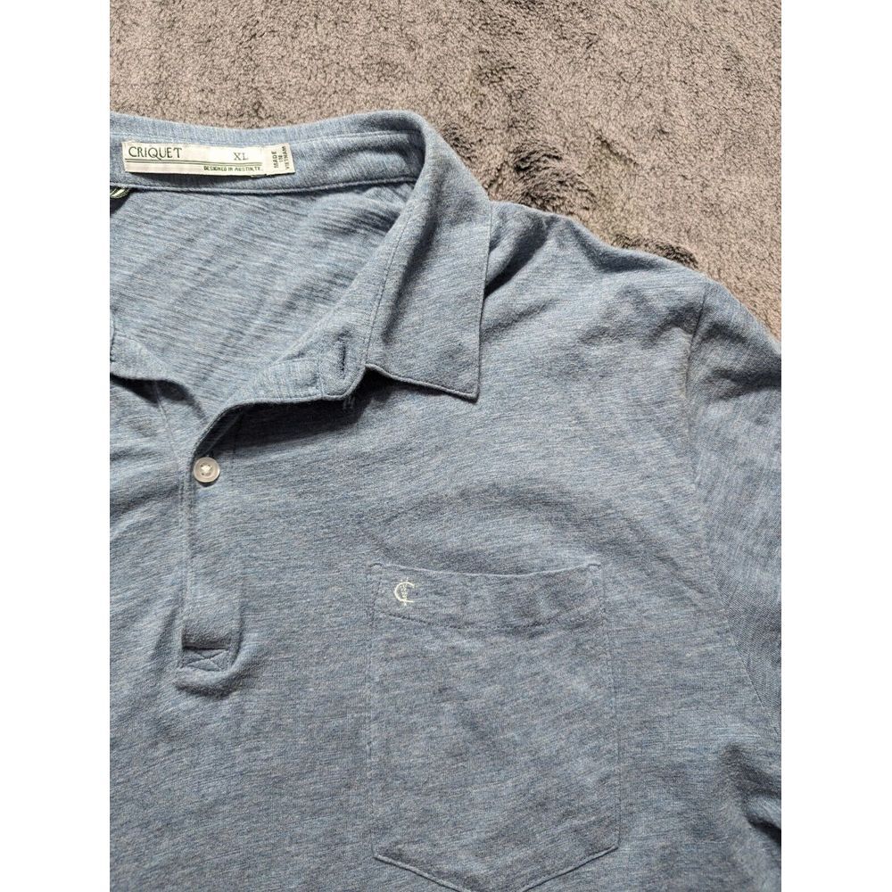 Criquet Short Sleeve Polo Shirt Men's Size XL Green - Picture 4 of 12